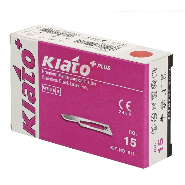 KIATO+ 스킨플래닝 메스날 NO.15 100개입 (스웨덴산)